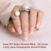 imagePolychromeampampair Press On Nails 30pcs15 Sizes Press On Nails Set UV Cover Fake Nails with Nail Glue ampamp Adhesive Tabs  Reusable False Nails ampamp Accessories for PartyDatingEventDIY
