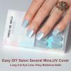 imagePolychromeampampair Press On Nails Amethyst Violet  Medium Coffin Metallic Purple Press On Nails  15 Sizes Sparkly Glossy Opaque False Nails  Reusable Fake Nails with Glue On Nails Kit  Salon QualityBlue Lagoon