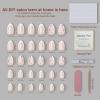 imagePolychromeampampair Press On Nails Amethyst Violet  Medium Coffin Metallic Purple Press On Nails  15 Sizes Sparkly Glossy Opaque False Nails  Reusable Fake Nails with Glue On Nails Kit  Salon QualityDewy Rose