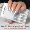 imagePolychromeampampair Press On Nails Amethyst Violet  Medium Coffin Metallic Purple Press On Nails  15 Sizes Sparkly Glossy Opaque False Nails  Reusable Fake Nails with Glue On Nails Kit  Salon QualityAmethyst grey violet