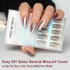 imagePolychromeampampair Press On Nails Amethyst Violet  Medium Coffin Metallic Purple Press On Nails  15 Sizes Sparkly Glossy Opaque False Nails  Reusable Fake Nails with Glue On Nails Kit  Salon QualityBronze Aurora