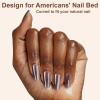 imagePolychromeampampair Press On Nails Amethyst Violet  Medium Coffin Metallic Purple Press On Nails  15 Sizes Sparkly Glossy Opaque False Nails  Reusable Fake Nails with Glue On Nails Kit  Salon QualityBronze Aurora