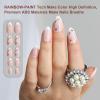 imagePolychromeampampair Press On Nails Amethyst Violet  Medium Coffin Metallic Purple Press On Nails  15 Sizes Sparkly Glossy Opaque False Nails  Reusable Fake Nails with Glue On Nails Kit  Salon QualityDewy Rose