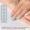 imagePolychromeampampair Press On Nails Amethyst Violet  Medium Coffin Metallic Purple Press On Nails  15 Sizes Sparkly Glossy Opaque False Nails  Reusable Fake Nails with Glue On Nails Kit  Salon QualityBlue Lagoon