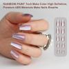 imagePolychromeampampair Press On Nails Amethyst Violet  Medium Coffin Metallic Purple Press On Nails  15 Sizes Sparkly Glossy Opaque False Nails  Reusable Fake Nails with Glue On Nails Kit  Salon QualityAmethyst grey violet