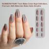 imagePolychromeampampair Press On Nails Amethyst Violet  Medium Coffin Metallic Purple Press On Nails  15 Sizes Sparkly Glossy Opaque False Nails  Reusable Fake Nails with Glue On Nails Kit  Salon QualityBronze Aurora