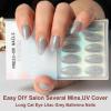 imagePolychromeampampair Press On Nails Amethyst Violet  Medium Coffin Metallic Purple Press On Nails  15 Sizes Sparkly Glossy Opaque False Nails  Reusable Fake Nails with Glue On Nails Kit  Salon QualityStardust