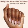 imagePolychromeampampair Press On Nails Athena  Medium Coffin Chrome Gold Foil French Tips Press On Nails  15 Sizes Glossy Sparkly False Nails  Reusable Fake Nails with Glue On Nails Kit  Salon QualityAthena