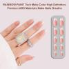 imagePolychromeampampair Press On Nails Athena  Medium Coffin Chrome Gold Foil French Tips Press On Nails  15 Sizes Glossy Sparkly False Nails  Reusable Fake Nails with Glue On Nails Kit  Salon QualityHolo Rose