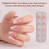 imagePolychromeampampair Press On Nails Athena  Medium Coffin Chrome Gold Foil French Tips Press On Nails  15 Sizes Glossy Sparkly False Nails  Reusable Fake Nails with Glue On Nails Kit  Salon QualityDawns Embrace