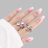 imagePolychromeampampair Press On Nails Athena  Medium Coffin Chrome Gold Foil French Tips Press On Nails  15 Sizes Glossy Sparkly False Nails  Reusable Fake Nails with Glue On Nails Kit  Salon QualityDawns Embrace