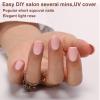 imagePolychromeampampair Press On Nails Blue Milkshake  Short Squoval Solid Blue Press On Nails  15 Sizes 30 Opaque Glossy Soft Gel False Nails  Reusable Fake Nails with Glue On Nails Kit  Salon QualityStrawberry Meringue