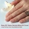 imagePolychromeampampair Press On Nails Galaxy  Short Almond Sparkly Black Press On Nails  15 Sizes Metallic Shimmer SemiTransparent False Nails  Reusable Fake Nails with Glue On Nails Kit  Salon QualityMocha Bliss