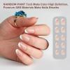 imagePolychromeampampair Press On Nails Galaxy  Short Almond Sparkly Black Press On Nails  15 Sizes Metallic Shimmer SemiTransparent False Nails  Reusable Fake Nails with Glue On Nails Kit  Salon QualityMocha Bliss