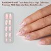 imagePolychromeampampair Press On Nails Galaxy  Short Almond Sparkly Black Press On Nails  15 Sizes Metallic Shimmer SemiTransparent False Nails  Reusable Fake Nails with Glue On Nails Kit  Salon QualityHighlights