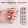 imagePolychromeampampair Press On Nails Mechanical Heart  Short Almond Velvet Pink Silver French Tips Press On Nails  15 Sizes Opaque False Nails  Reusable Fake Nails with Glue On Nails Kit  Salon QualityRuby Nebula