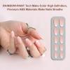 imagePolychromeampampair Press On Nails Mechanical Heart  Short Almond Velvet Pink Silver French Tips Press On Nails  15 Sizes Opaque False Nails  Reusable Fake Nails with Glue On Nails Kit  Salon QualityPearl Mist