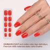 imagePolychromeampampair Press On Nails Strawberry Meringue  Short Squoval Solid Light Pink Press On Nails  15 Sizes 30 Opaque Soft Gel False Nails  Reusable Fake Nail with Glue On Nails Kit  Salon QualityGrapefruit Tango