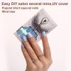 imagePolychromeampampair Press On Nails Strawberry Meringue  Short Squoval Solid Light Pink Press On Nails  15 Sizes 30 Opaque Soft Gel False Nails  Reusable Fake Nail with Glue On Nails Kit  Salon QualityBlue Milkshake