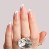 imagePolychromeampampair Press On Nails Galaxy  Short Almond Sparkly Black Press On Nails  15 Sizes Metallic Shimmer SemiTransparent False Nails  Reusable Fake Nails with Glue On Nails Kit  Salon QualityMocha Bliss