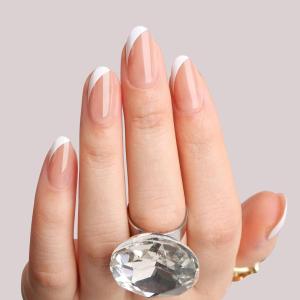 imagePolychromeampampair Press On Nails Galaxy  Short Almond Sparkly Black Press On Nails  15 Sizes Metallic Shimmer SemiTransparent False Nails  Reusable Fake Nails with Glue On Nails Kit  Salon QualityMocha Bliss