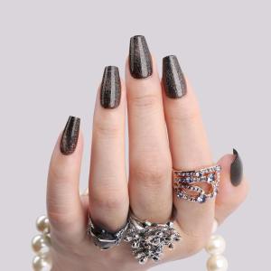 imagePolychromeampampair Press On Nails Mechanical Heart  Short Almond Velvet Pink Silver French Tips Press On Nails  15 Sizes Opaque False Nails  Reusable Fake Nails with Glue On Nails Kit  Salon QualityCosmic
