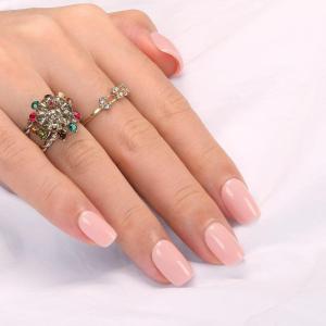 imagePolychromeampampair Press On Nails Strawberry Meringue  Short Squoval Solid Light Pink Press On Nails  15 Sizes 30 Opaque Soft Gel False Nails  Reusable Fake Nail with Glue On Nails Kit  Salon QualityPeach Melba