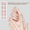 imagePolychromeampampair Press On Nails  Glossy Nude ampamp French  Short Squoval Nails Medium Almond Nails Reusable Nail Kits