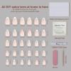 imagePolychromeampampair Press On Nails Medium Almond ABS Natural Fit Fake Nails with Jelly Glue Reusable Manicure Glue On Nail Tip False Nails for Woman and Girl UV Gel Cover Glossy Nail 15Sizes 30PCSRainbow